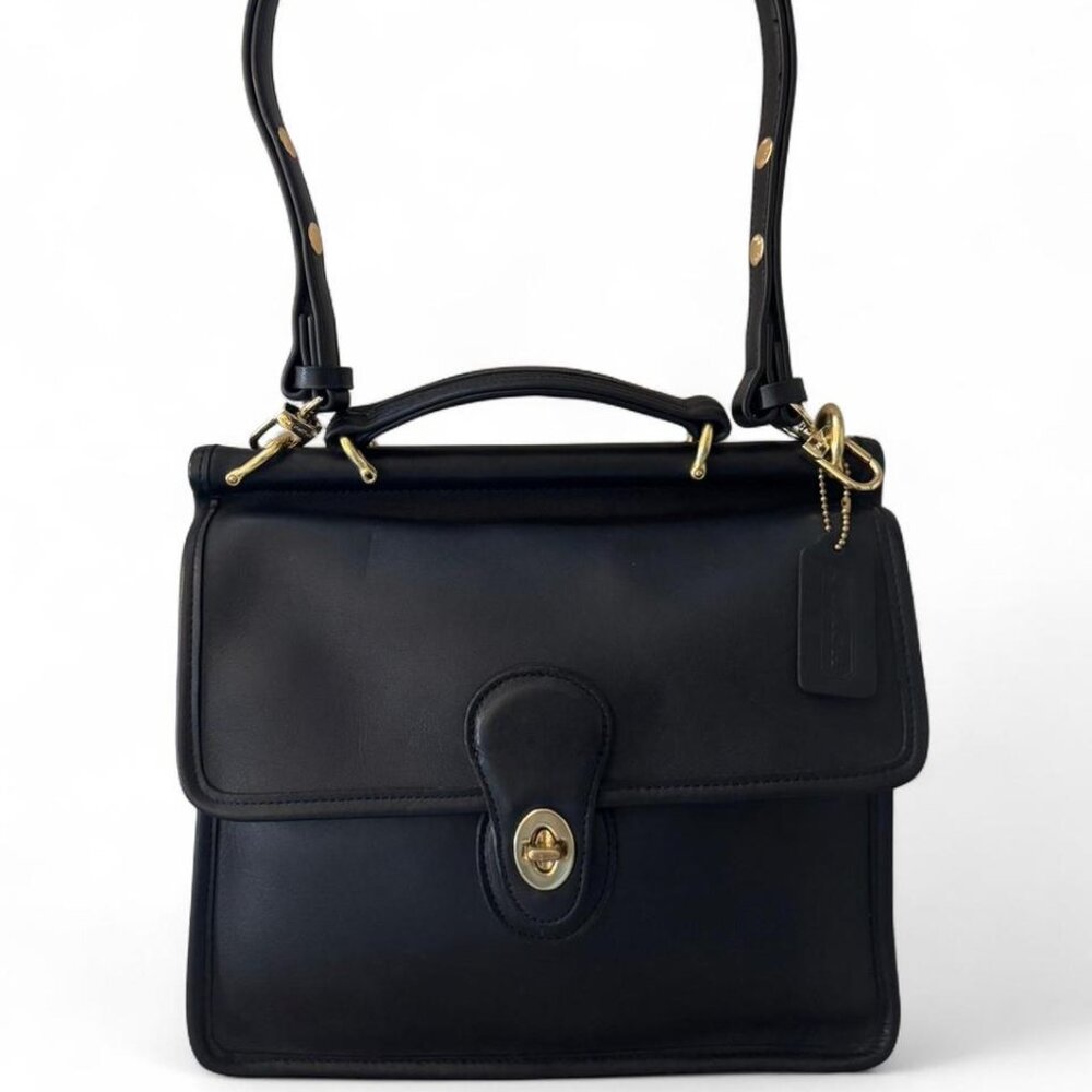 Vintage Black Coach Willis Bag 9927